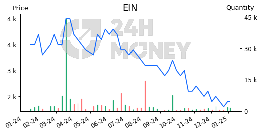 EIN: CTCP Đầu tư - Thương mại - Dịch vụ Điện lực | Tổng quan | 24HMoney